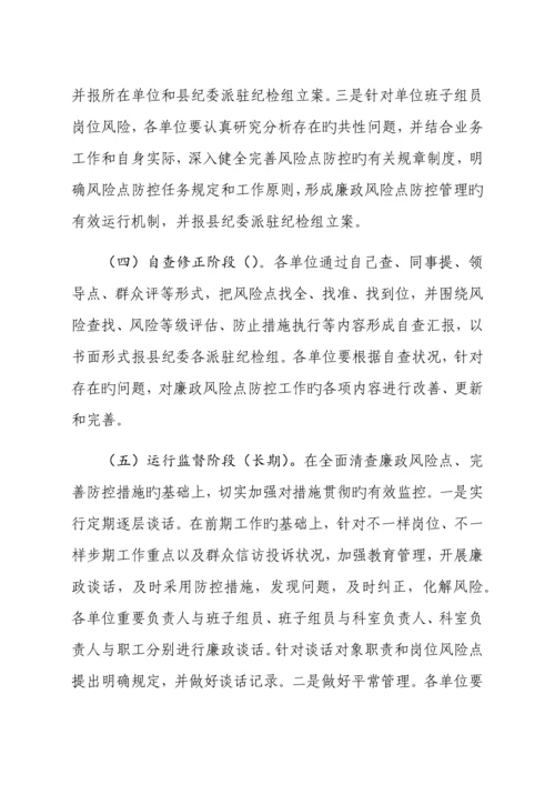 进一步开展廉政风险防控工作的实施方案.docx