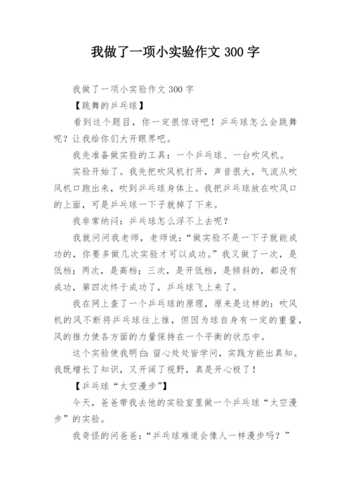 我做了一项小实验作文300字.docx