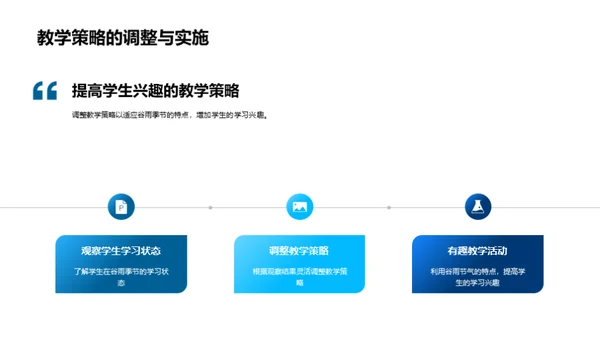 应对谷雨教学挑战