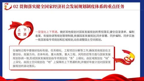 二十届三中全会关于健全国家经济社会发展规划制度体系党课ppt