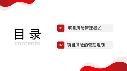 红色形状简约实拍项目风险管理pptpmp项目管理项目管理流程pmp项目管理（补充）