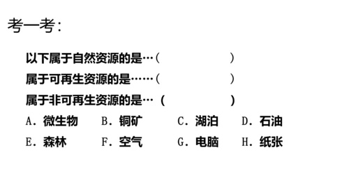 初中历史与社会 人文地理下册 6.2日益严峻的资源问题同步精选课件