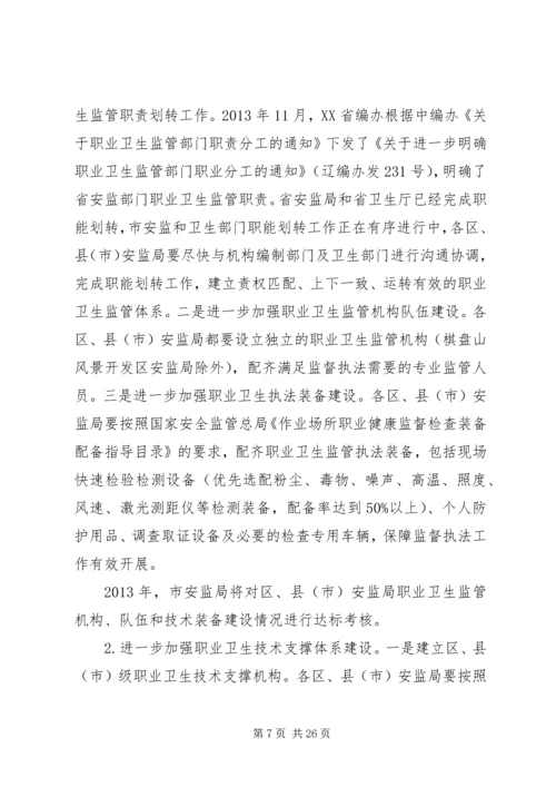 职业卫生工作计划.docx