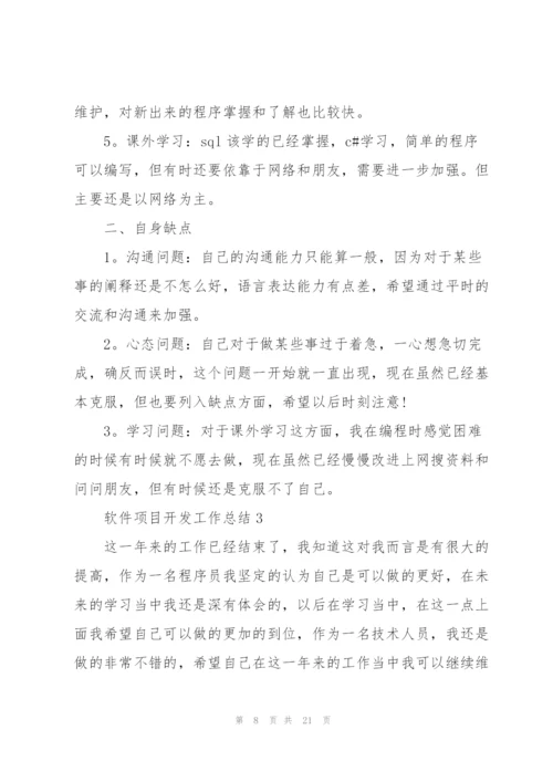 软件项目开发工作总结5篇.docx