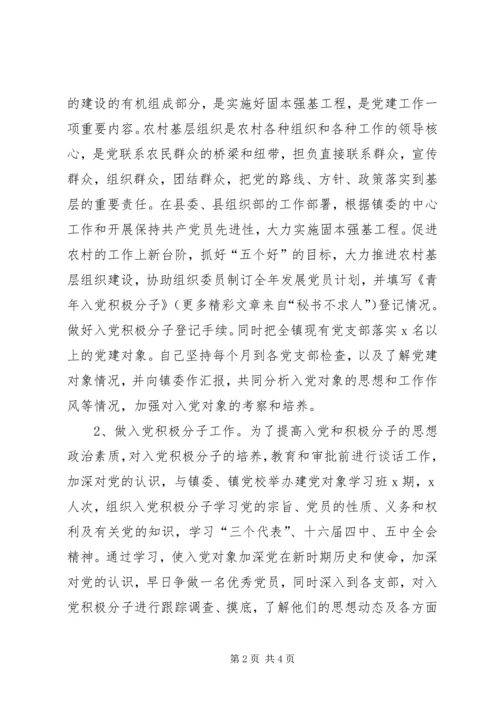 乡镇组织员年终工作总结.docx