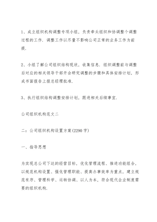 公司组织机构范文.docx