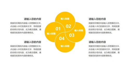黄色简约风大数据PPT模板
