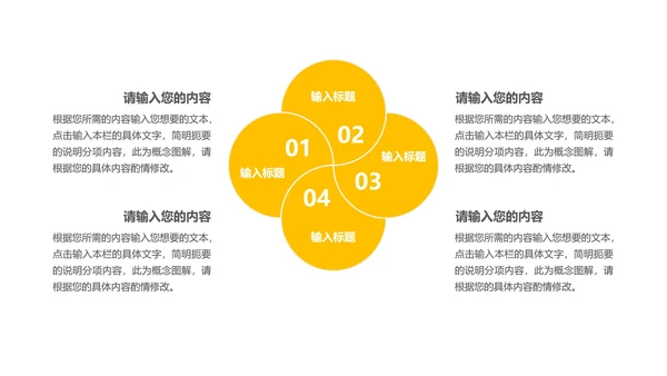 黄色简约风大数据PPT模板
