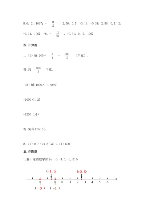 六年级下册数学《期末测试卷》（达标题）.docx