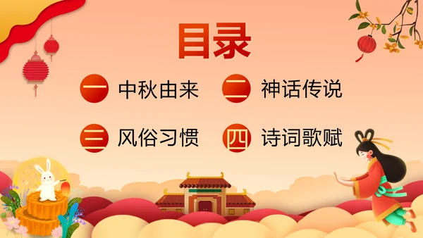 喜迎中秋节月圆人团圆活动策划PPT模板