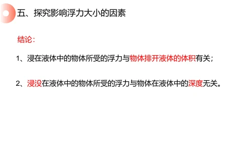 初高中物理浮力教学PPT课件