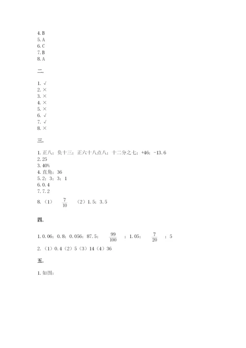 苏教版六年级数学小升初试卷及完整答案（必刷）.docx