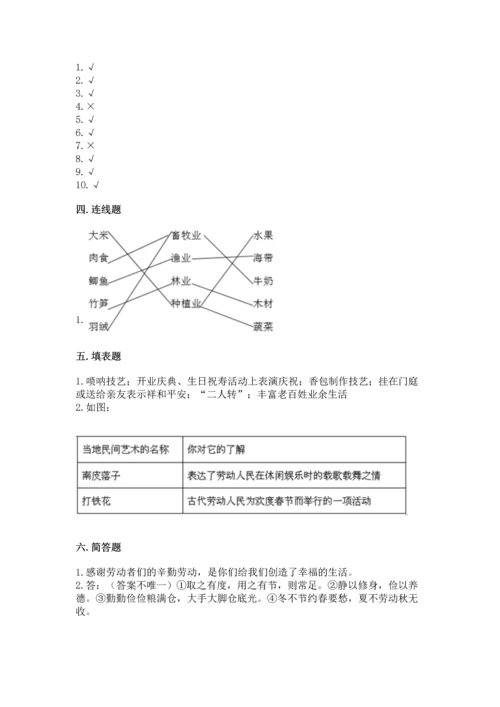 部编版四年级下册道德与法治 期末测试卷含答案（基础题）.docx