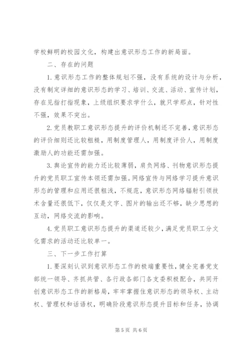 学校意识形态工作开展情况总结.docx