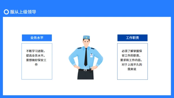 保安工作总结服从领导坚守岗位通用PPT模板