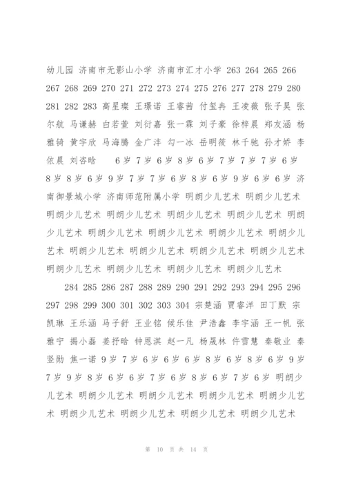 首届全少儿诗词诵读大赛济南赛区.docx