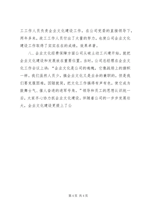 公司企业文化建设申报材料 (2).docx