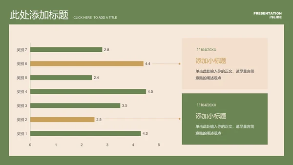 绿色小清新玫瑰通用PPT演示模板