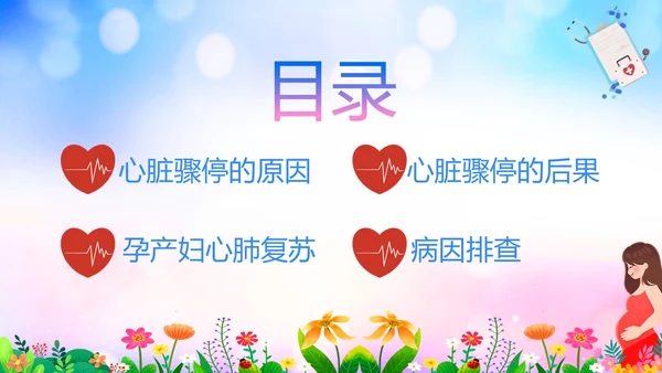 蓝色展板风医院医疗产妇心肺复苏ppt课件心脏复苏