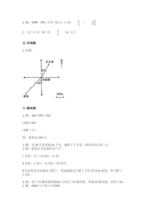 小学六年级下册数学期末卷附完整答案【精选题】.docx