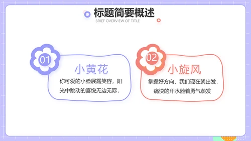 紫色班干部竞选小升初个人简历自我介绍PPT