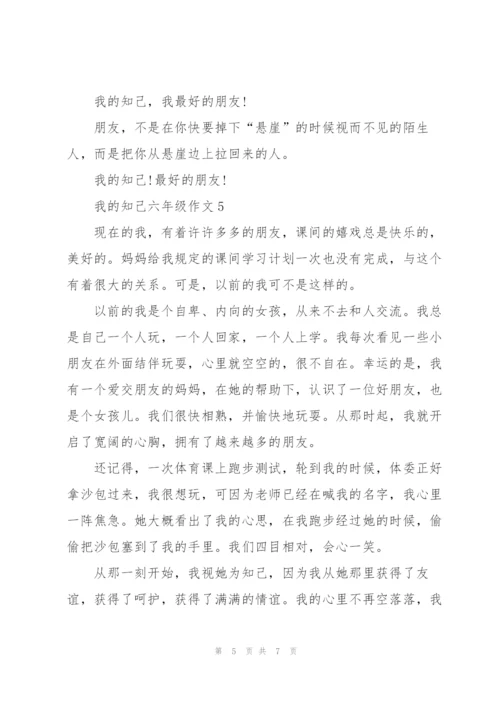 我的知己六年级作文6篇.docx