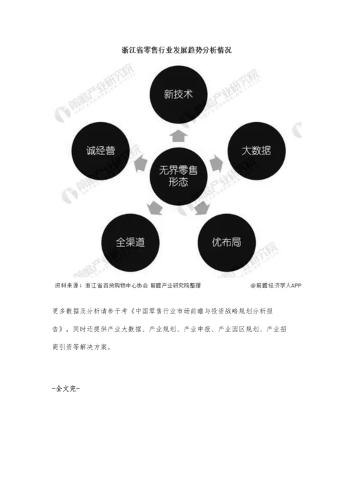 浙江省零售行业市场现状及发展趋势分析-推动行业形成无界零售形态.docx