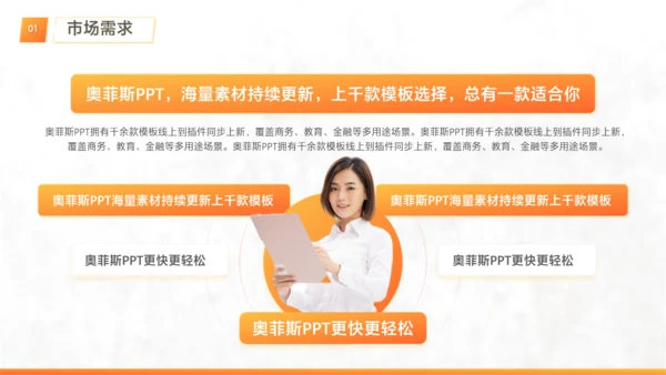 白橙色简约风工作项目优化方案