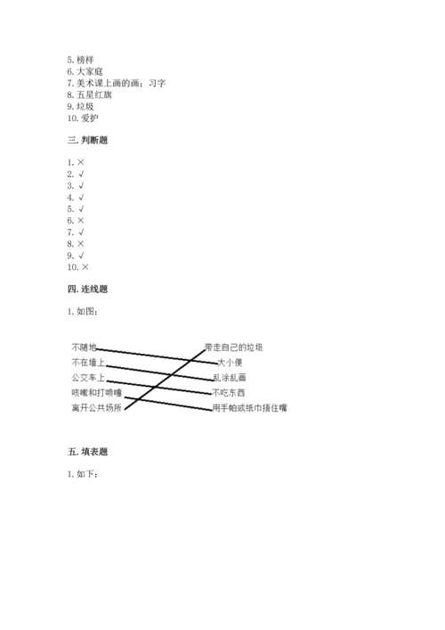 部编版二年级上册道德与法治 期末测试卷及答案（各地真题）.docx