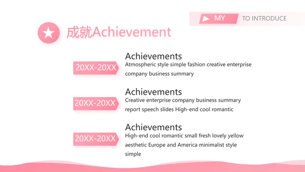 粉色小姐姐简历面试自我介绍岗位竞聘演讲PPT