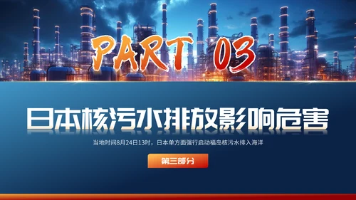 曰本福岛核污水排海专题科普通用PPT模板