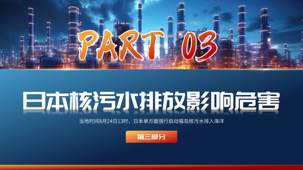 曰本福岛核污水排海专题科普通用PPT模板