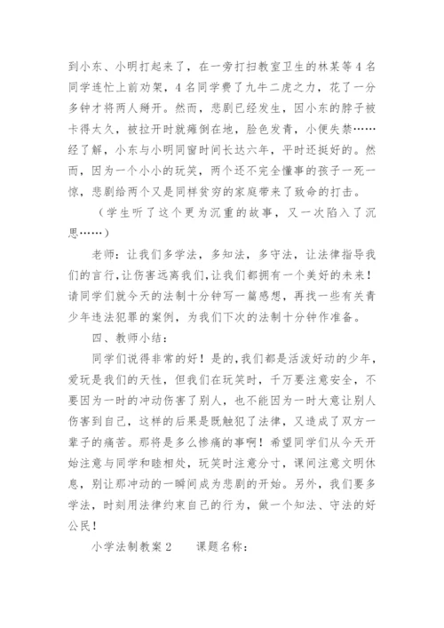 小学法制教案.docx