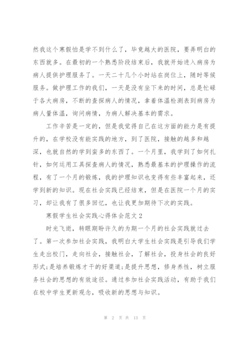 寒假学生社会实践心得体会范文.docx