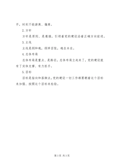 五个词把握新时代党的建设总要求.docx