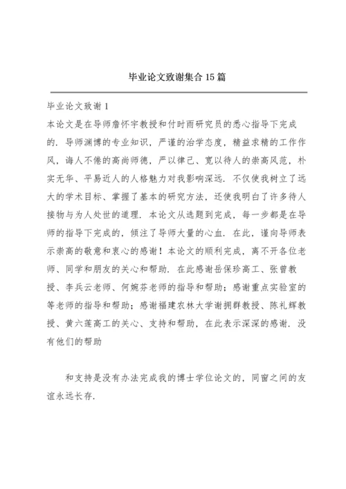 毕业论文致谢集合15篇.docx