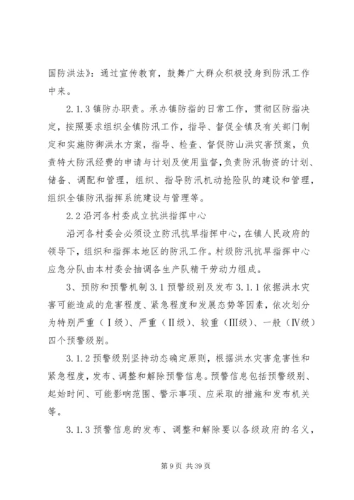 乡镇防汛应急预案5篇.docx