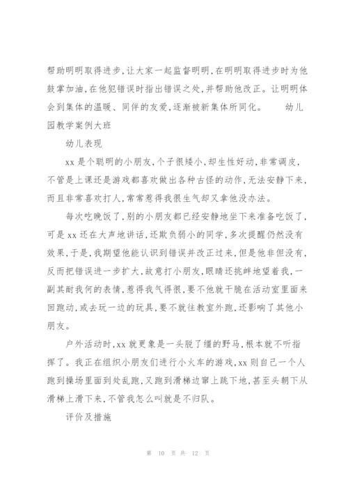 幼儿园教学案例大班.docx