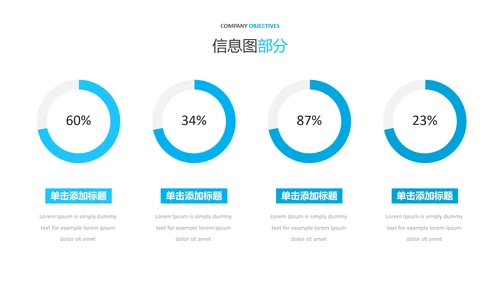 简洁蓝色设计公司简介商务汇报PPT模板