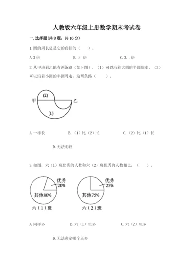 人教版六年级上册数学期末考试卷精品【典型题】.docx