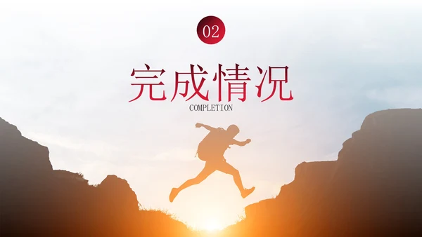 实景励志标语销售工作总结PPT模板