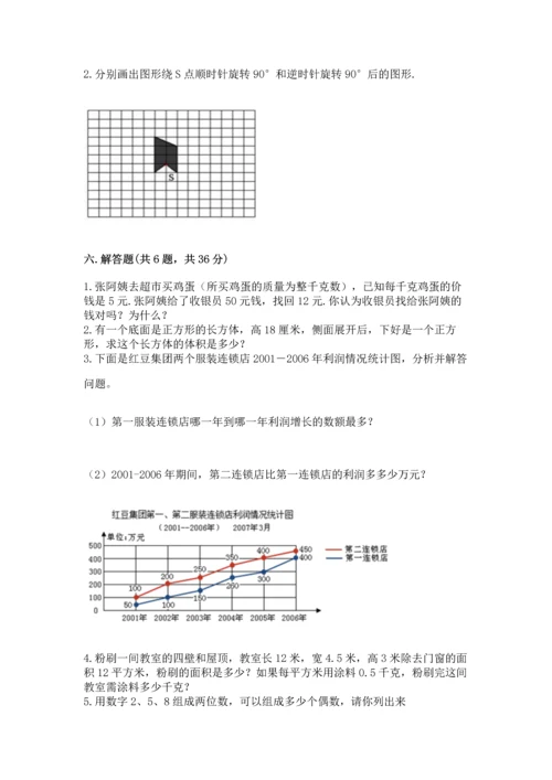 人教版五年级下册数学期末测试卷加解析答案.docx