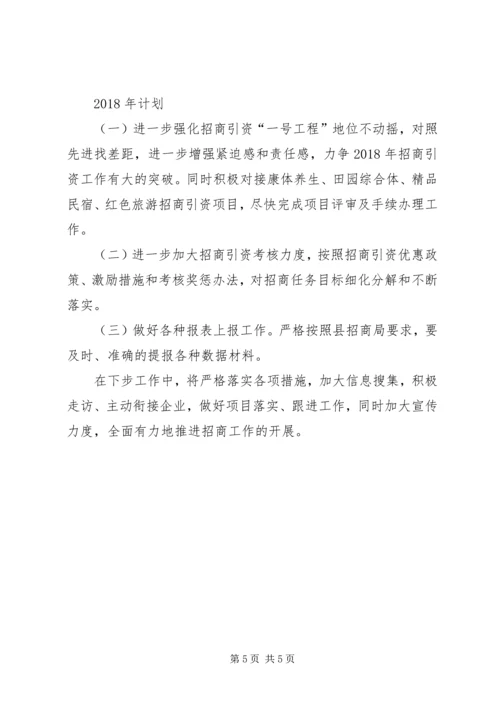 旅游景区管委会招商办XX年工作总结及XX年计划.docx