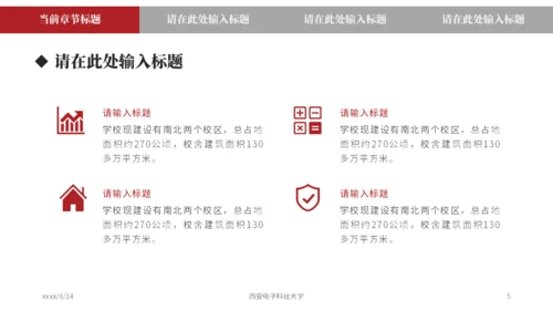 西安电子科技大学论文答辩通用ppt模板