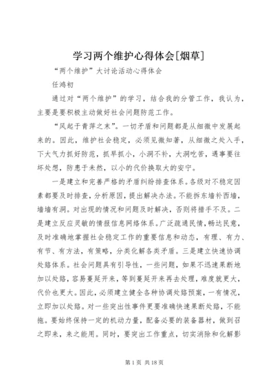 学习两个维护心得体会[烟草] (7).docx