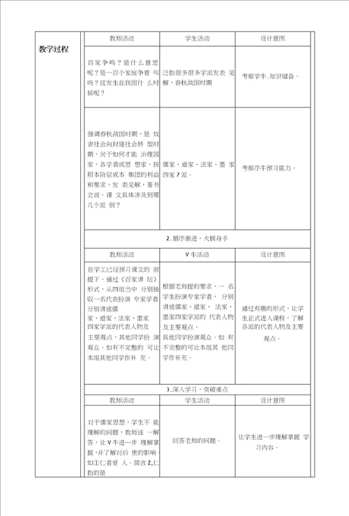 百家争鸣教案文库