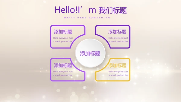 紫色员工生日会快乐电子相册动态PPT模板