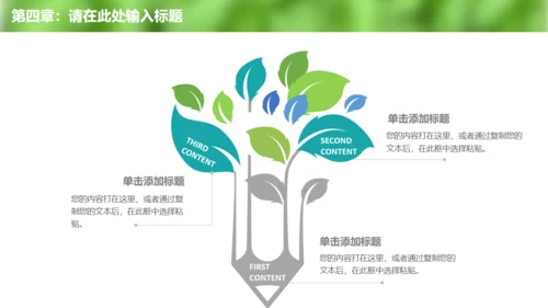 清新绿色环保宣传教育工作总结通用PPT模板