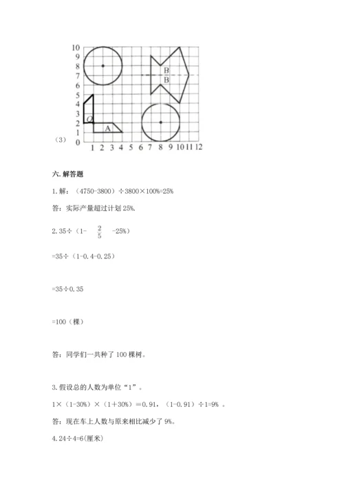 人教版六年级上册数学期末模拟卷有精品答案.docx