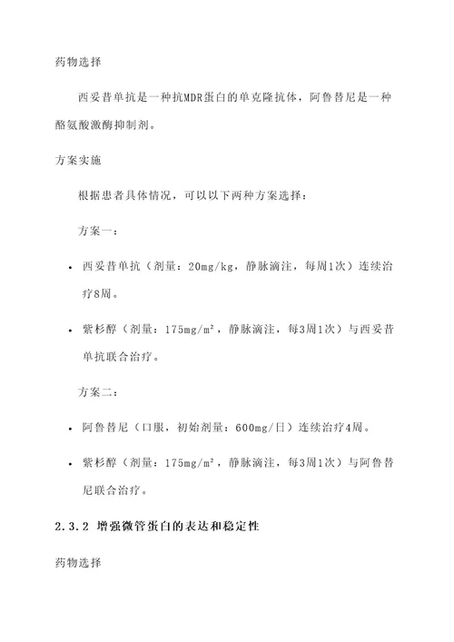 紫杉醇耐药解决方案